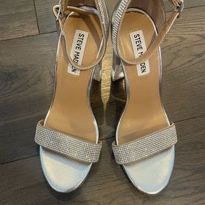Steve Madden Sparkle Clear Heel